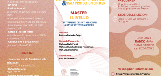 Master in trattamento dei dati personali e Data protection officer - CIRSFID AI 2025